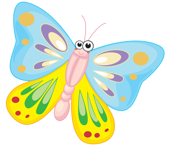 Бабочки мультяшные