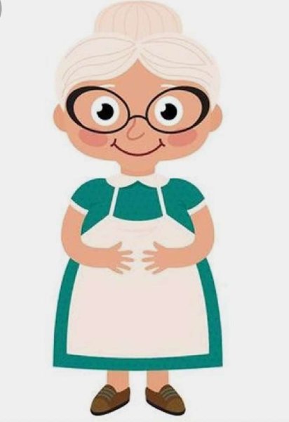 Бабушка векторное изображение