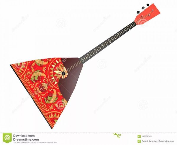 Хохломская балалайка