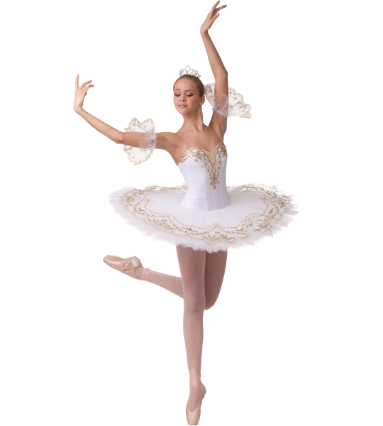 Балерина на белом фоне