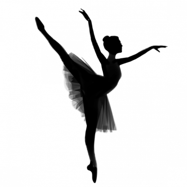 Балерина в пачке силуэт