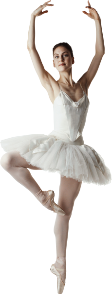 Балет на белом фоне