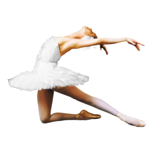 Балерина на прозрачном фоне