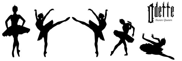 Балет силуэт черный