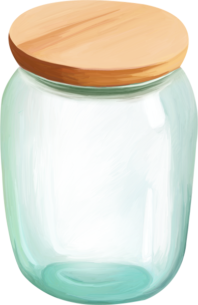 Банка на прозрачном фоне