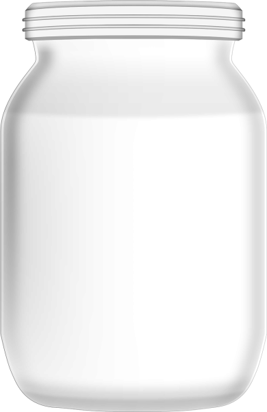 Пустая стеклянная банка