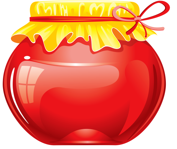 Банка варенья мультяшная