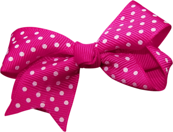 Красный бантик в белый горошек