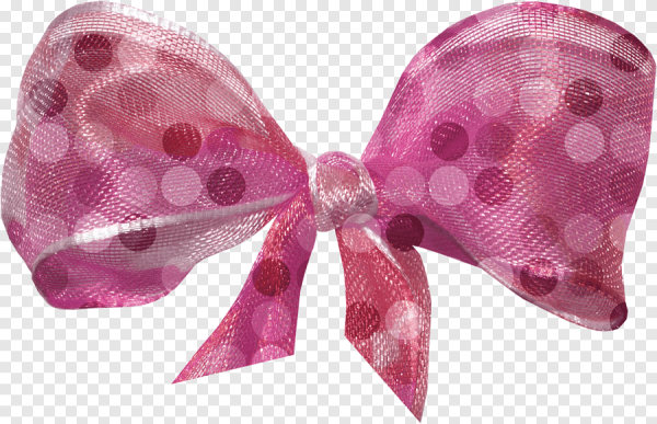 Бант для волос на прозрачном фоне