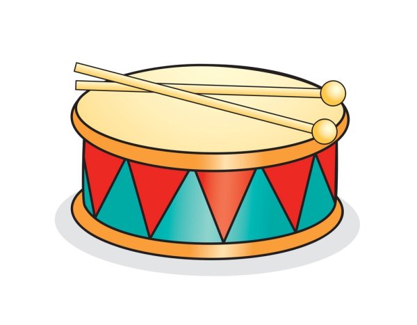 Барабан мультяшный