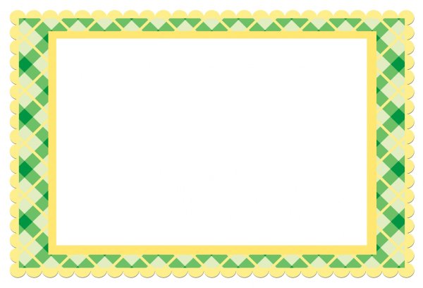 Рамка для текста зеленая