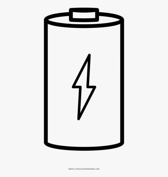 Батарейка трафарет