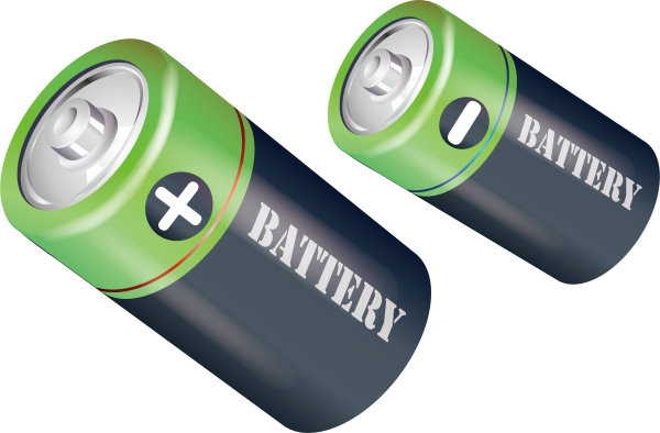 Батарейка на прозрачном фоне