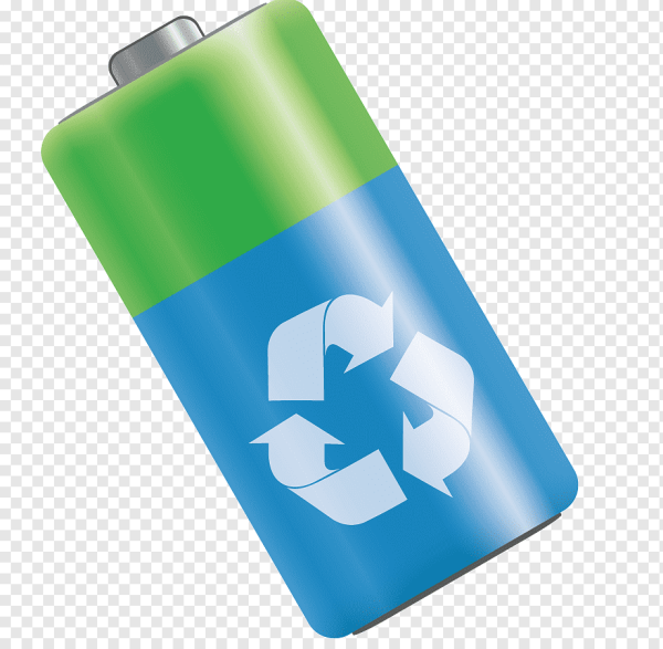 Батарейка на прозрачном фоне