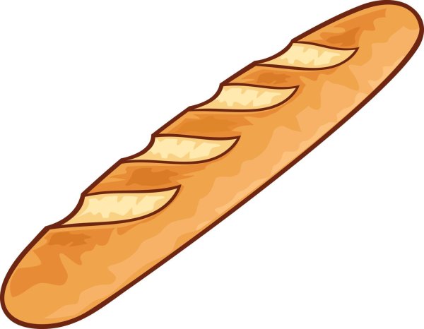 Багет батон вектор