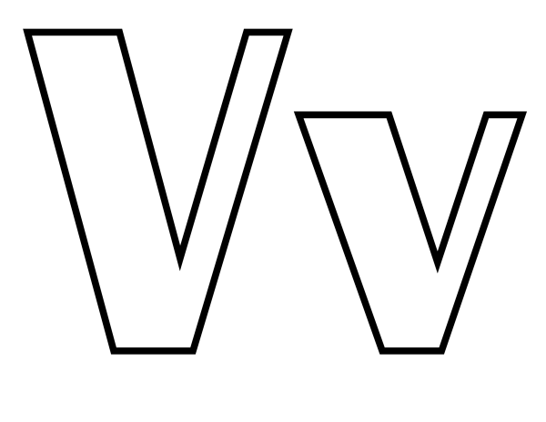 Большая буква v