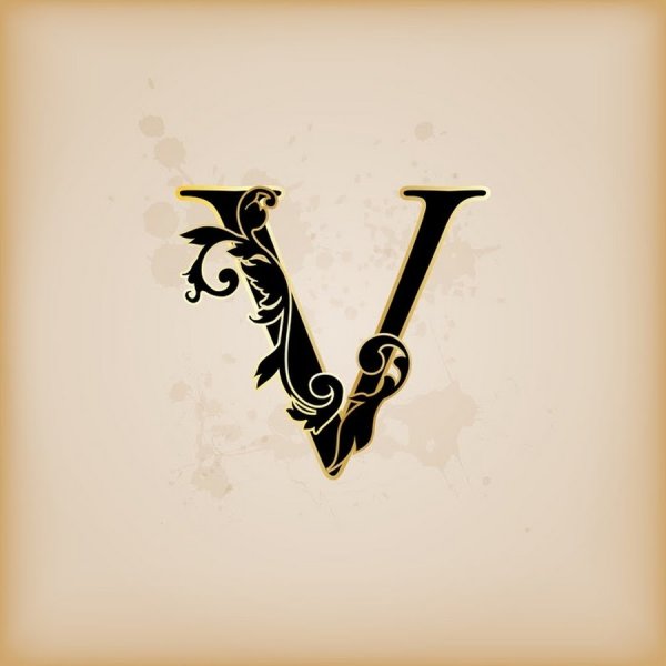 Красивая буква v