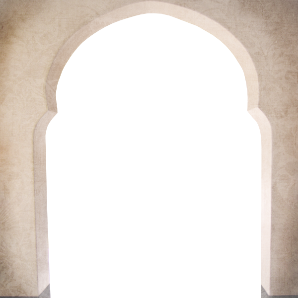 Восточная арка на прозрачном фоне