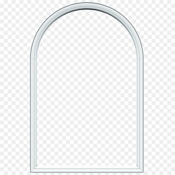 Арочное окно на белом фоне
