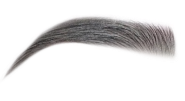 Брови на белом фоне