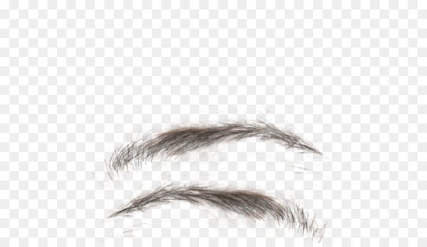 Брови на белом фоне