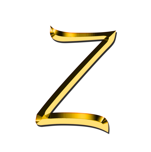 Золотая буква z
