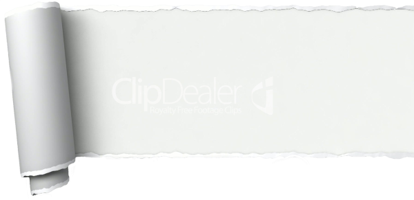 Рваная белая бумага