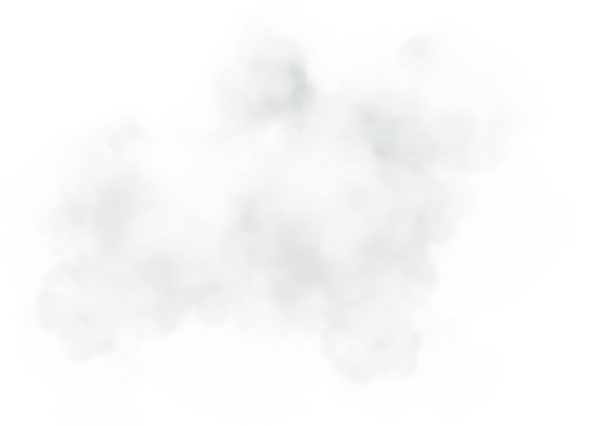 Белый дым на прозрачном фоне