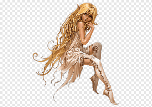 Сказочные феи на прозрачном фоне