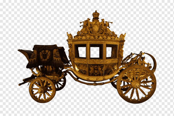 Карета на белом фоне