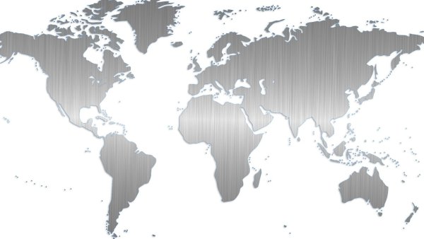 Карта мира на белом фоне
