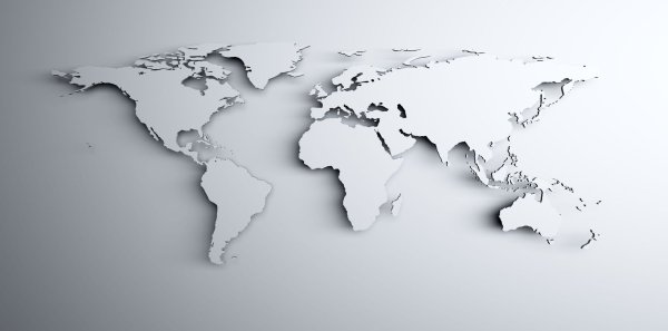 Карта мира стилизованная