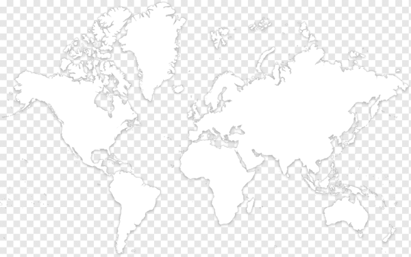 Карта мира белая без фона