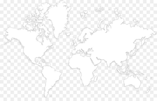 Карта мира на белом фоне