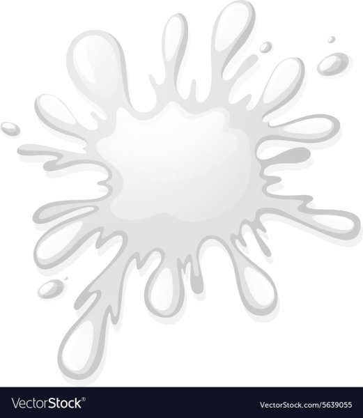 Клякса цвет белый для детей