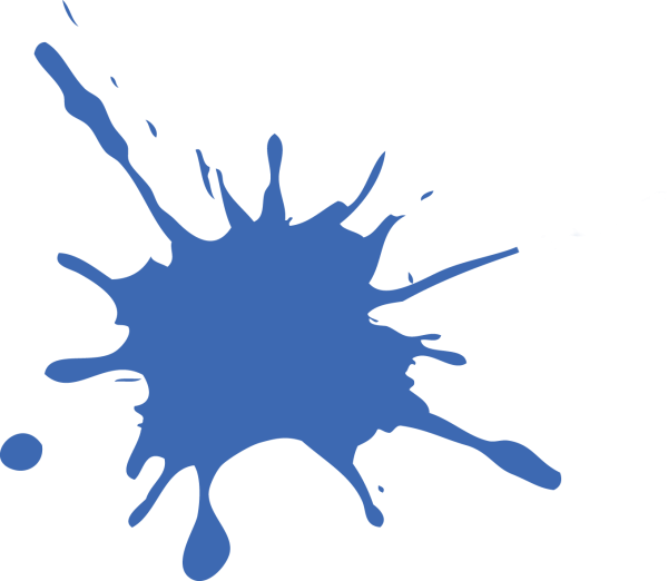 Клякса на белом фоне