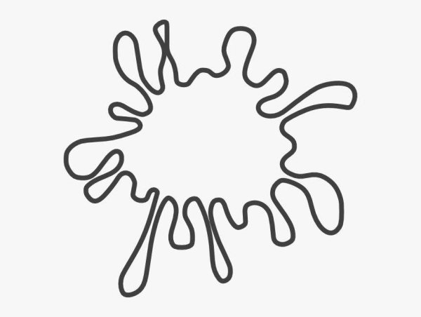 Клякса раскраска