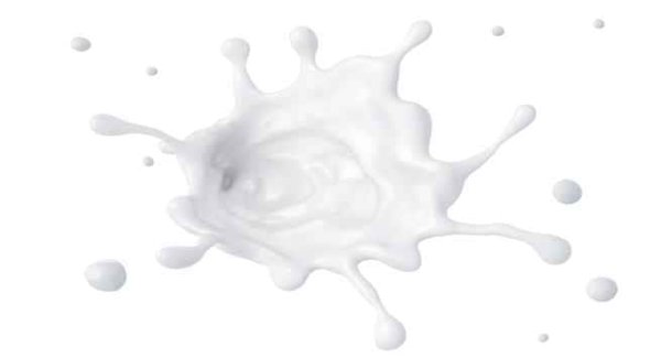 Белая Клякса на белом фоне