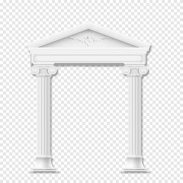 Арка на белом фоне