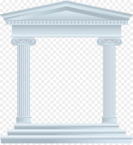 Колонна на белом фоне