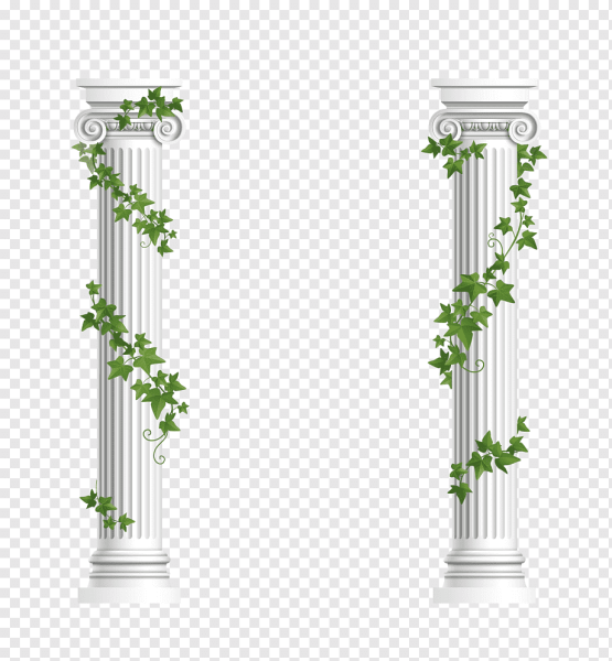 Плющ на колонне