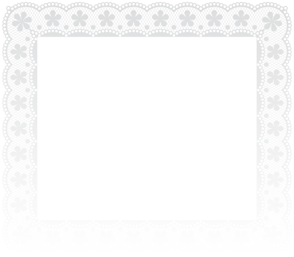 Кружевная рамка без фона