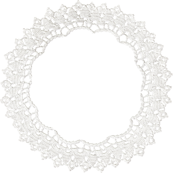Белая кружевная рамка
