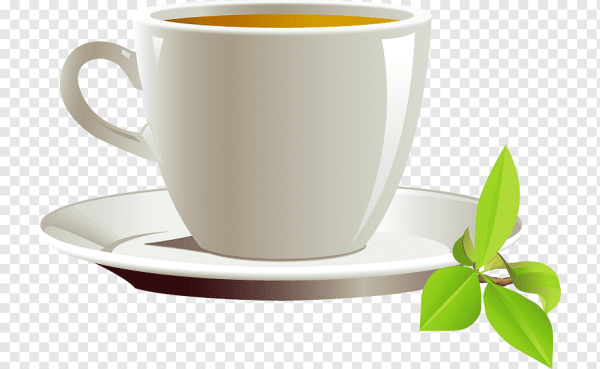 Чай на белом фоне