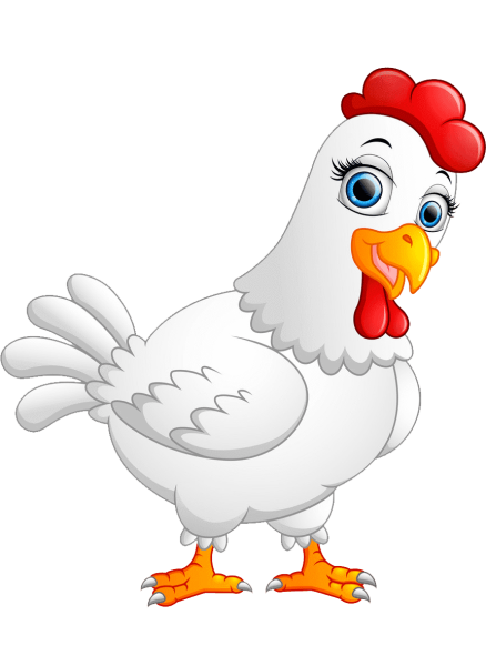 Курица мультяшная