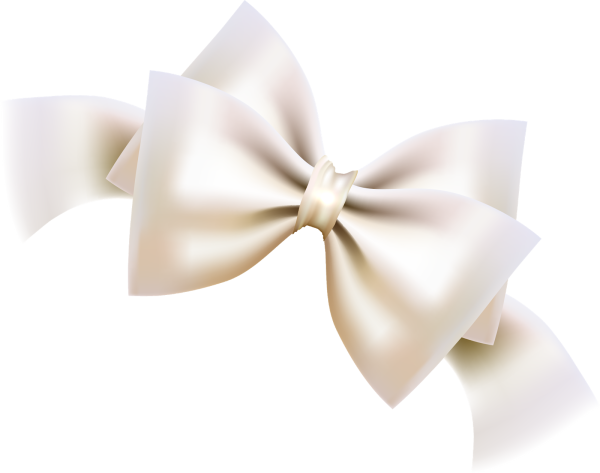 Бантик на белом фоне