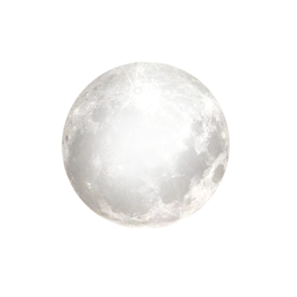 Луна на прозрачном фоне для фотошопа