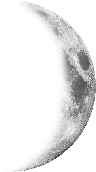 Луна на прозрачном фоне