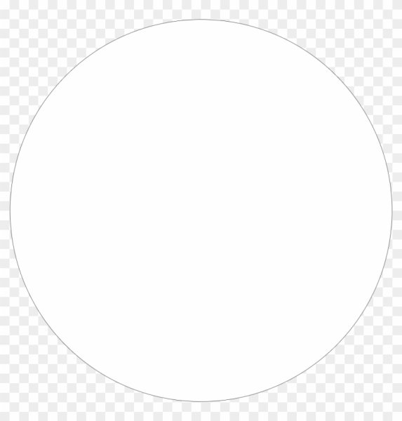 Белый круг без фона
