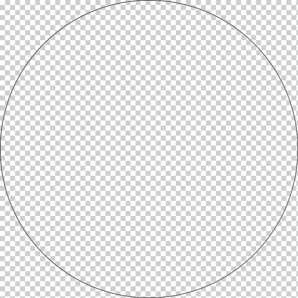 Белый круг на прозрачном фоне